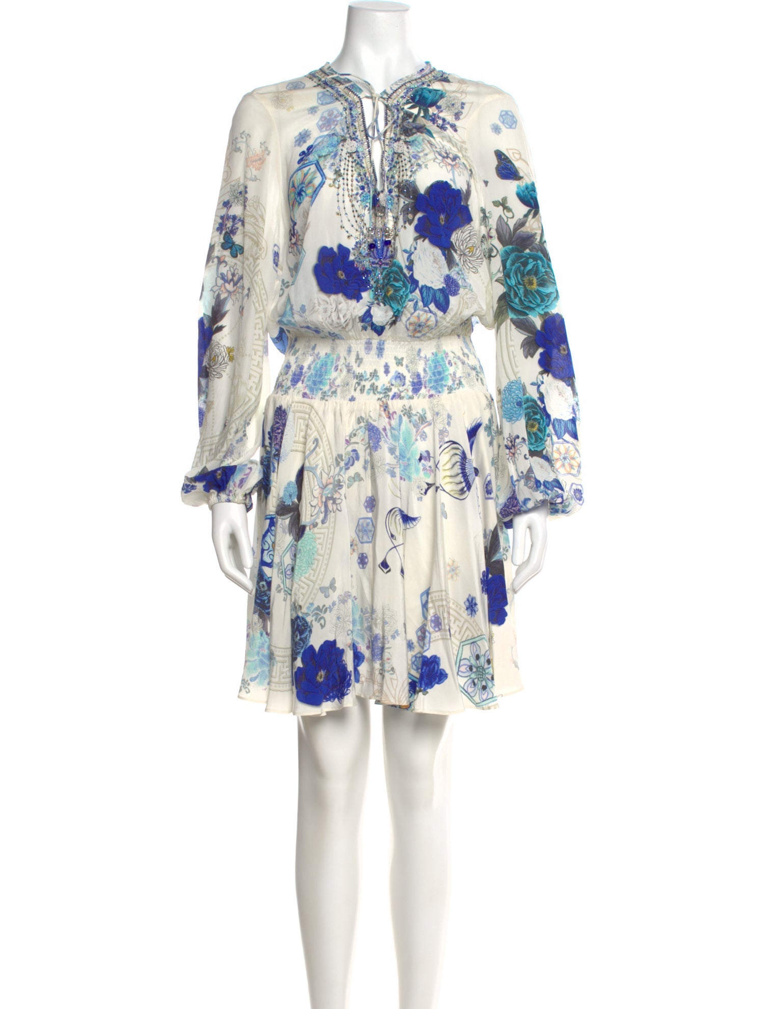 Camilla Silk Knee-Length Dress