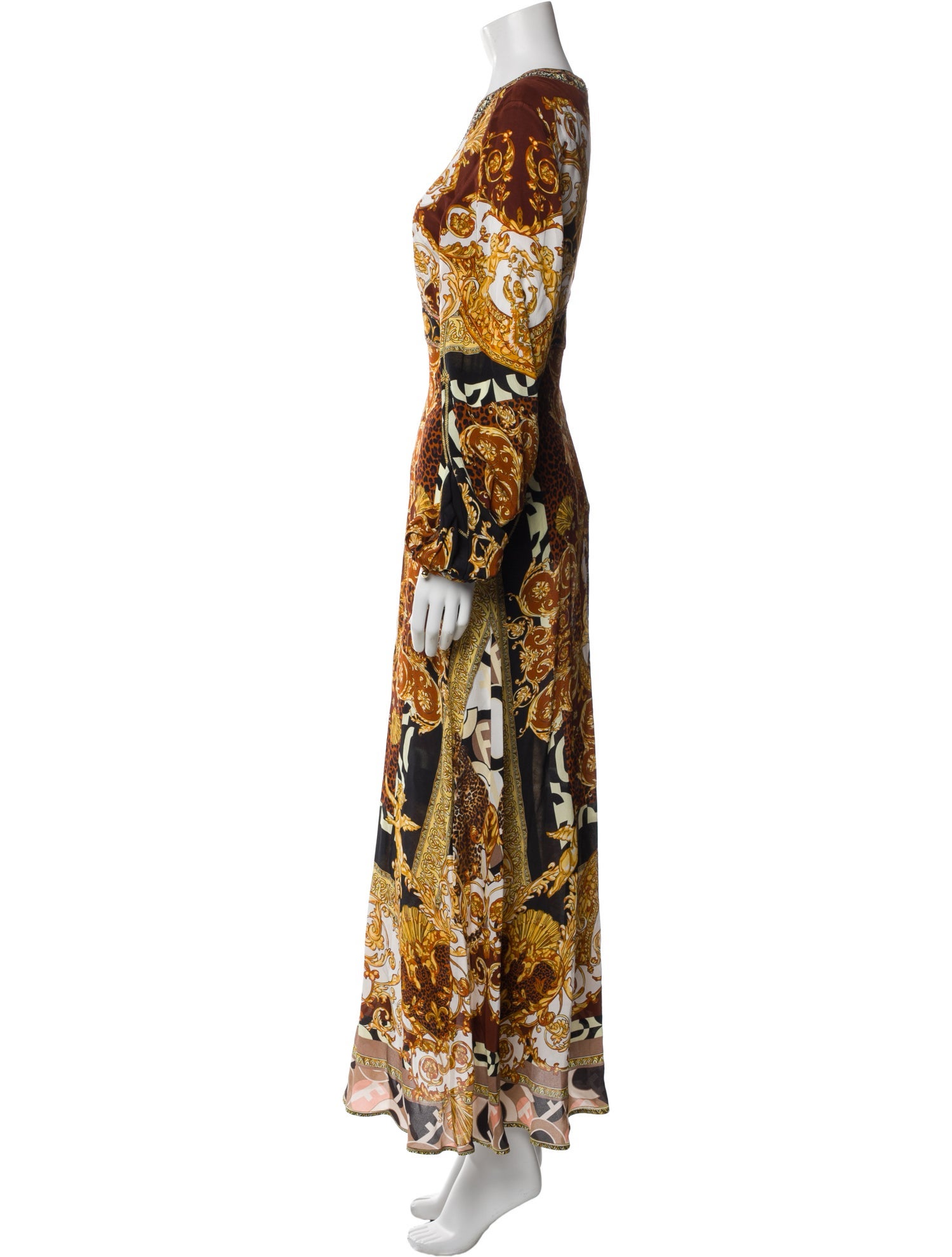 Camilla Paisley Print Long Dress
