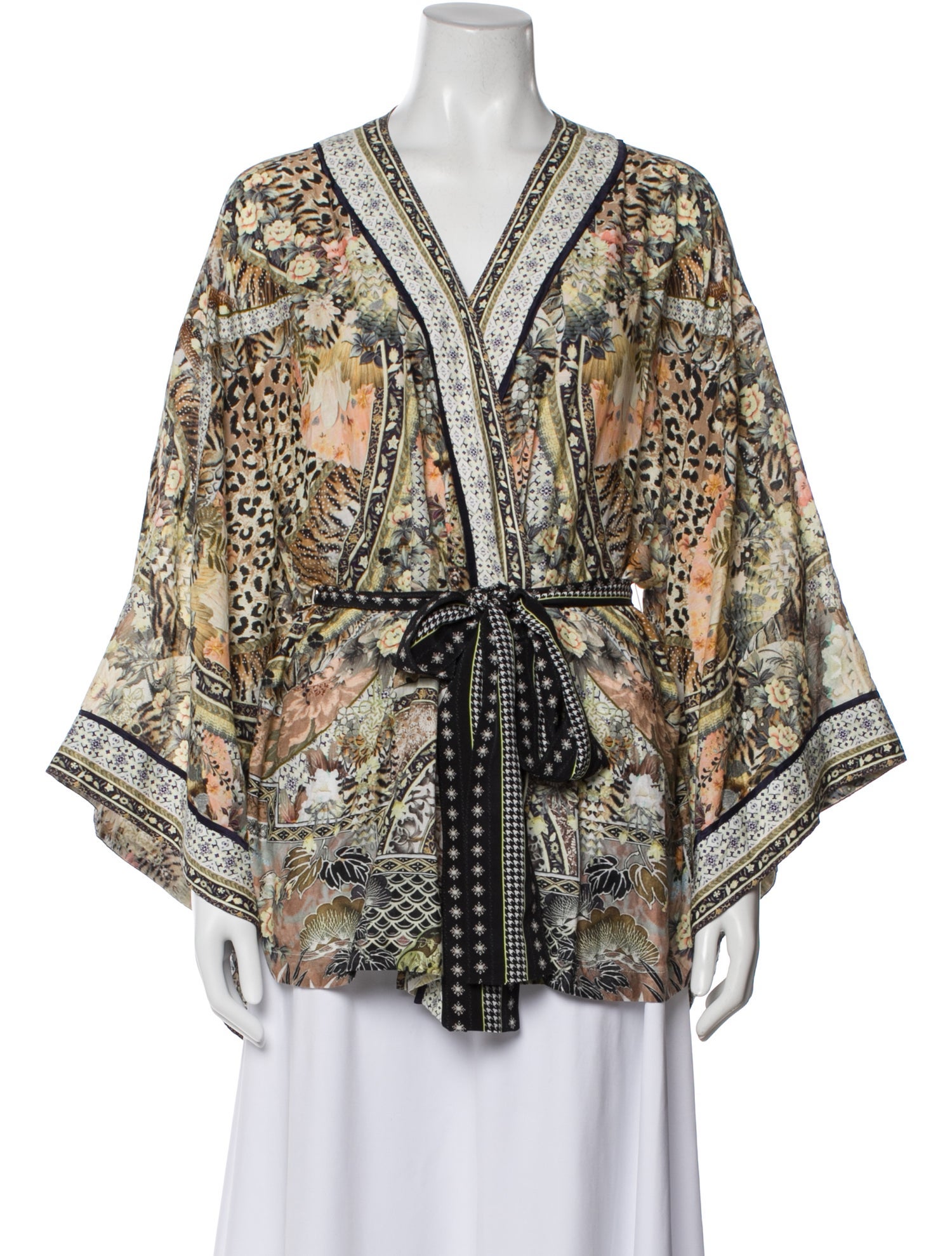 Camilla Printed V-Neck Blouse