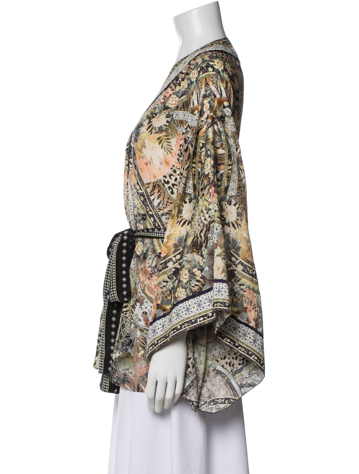Camilla Printed V-Neck Blouse