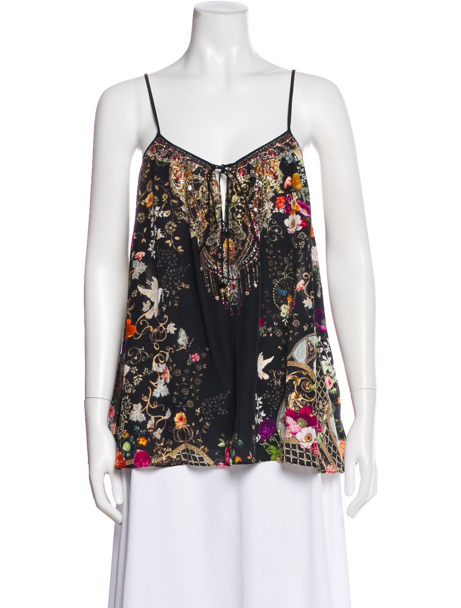 Camilla Silk Floral Print Blouse