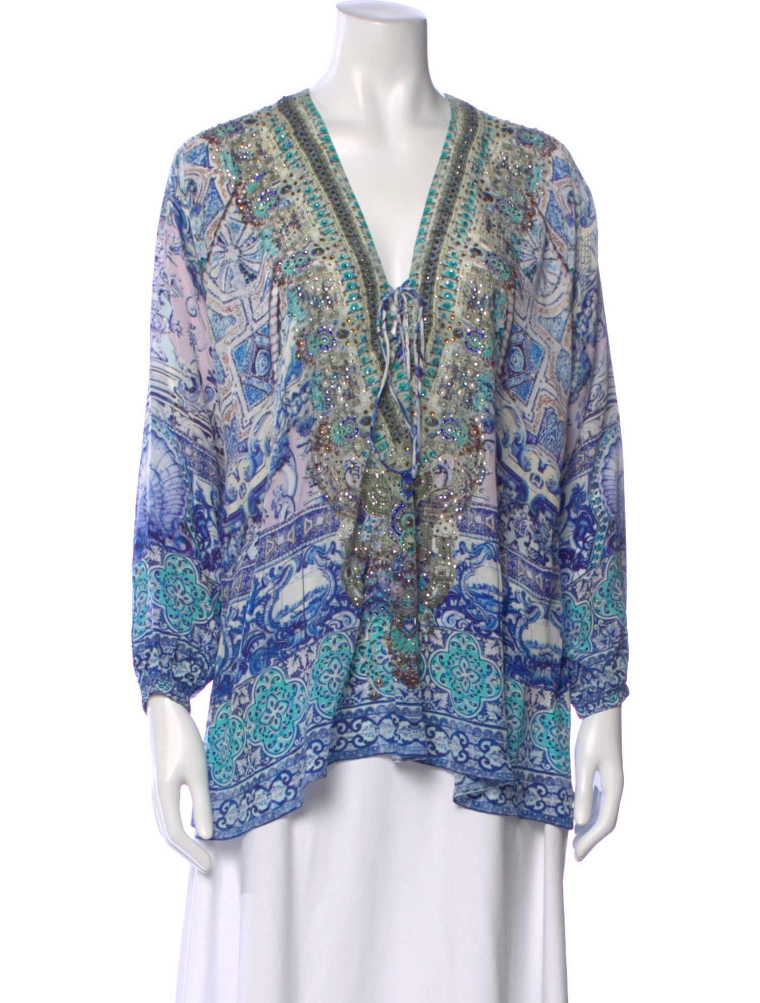 Camilla Silk Printed Blouse