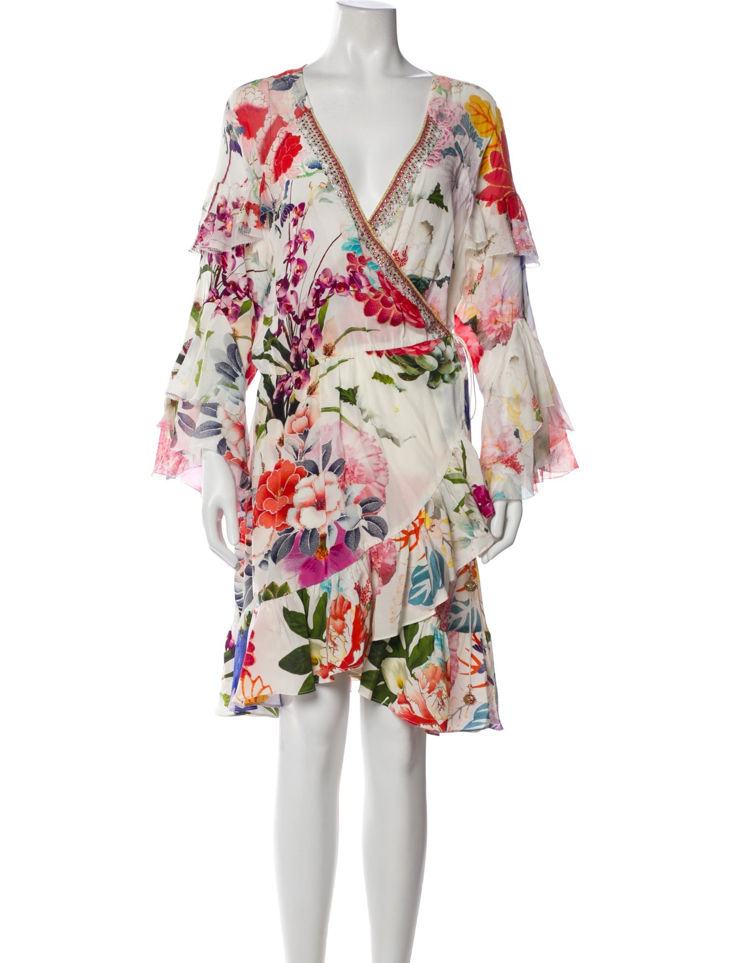 Camilla Silk Knee-Length Dress