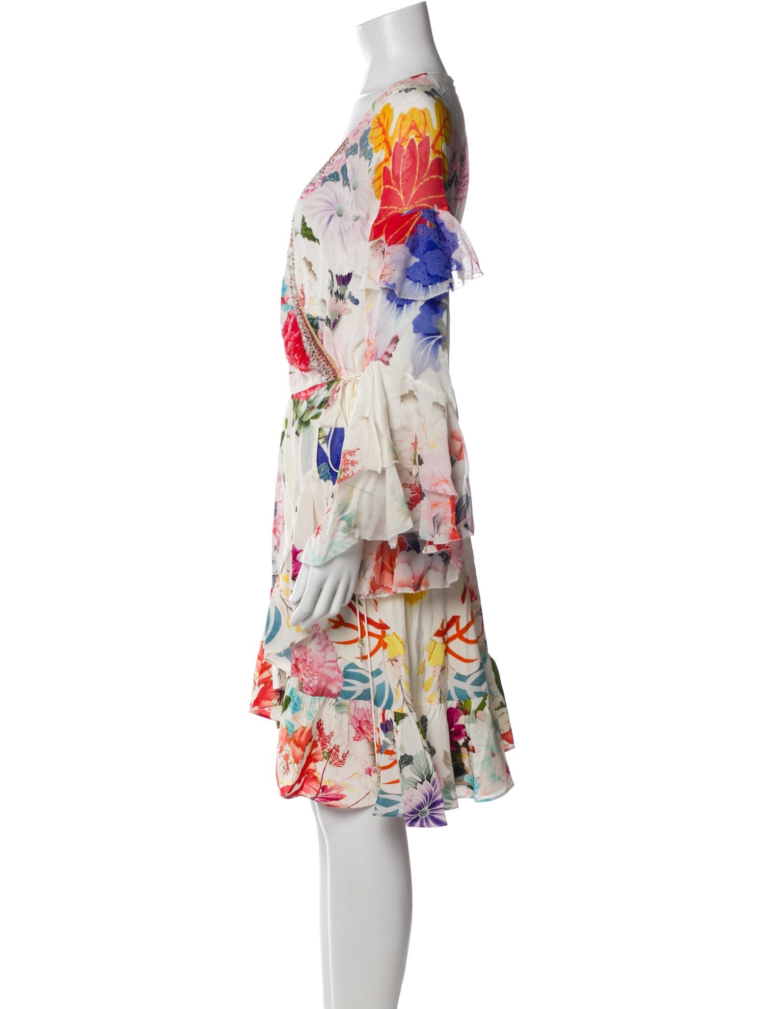 Camilla Silk Knee-Length Dress