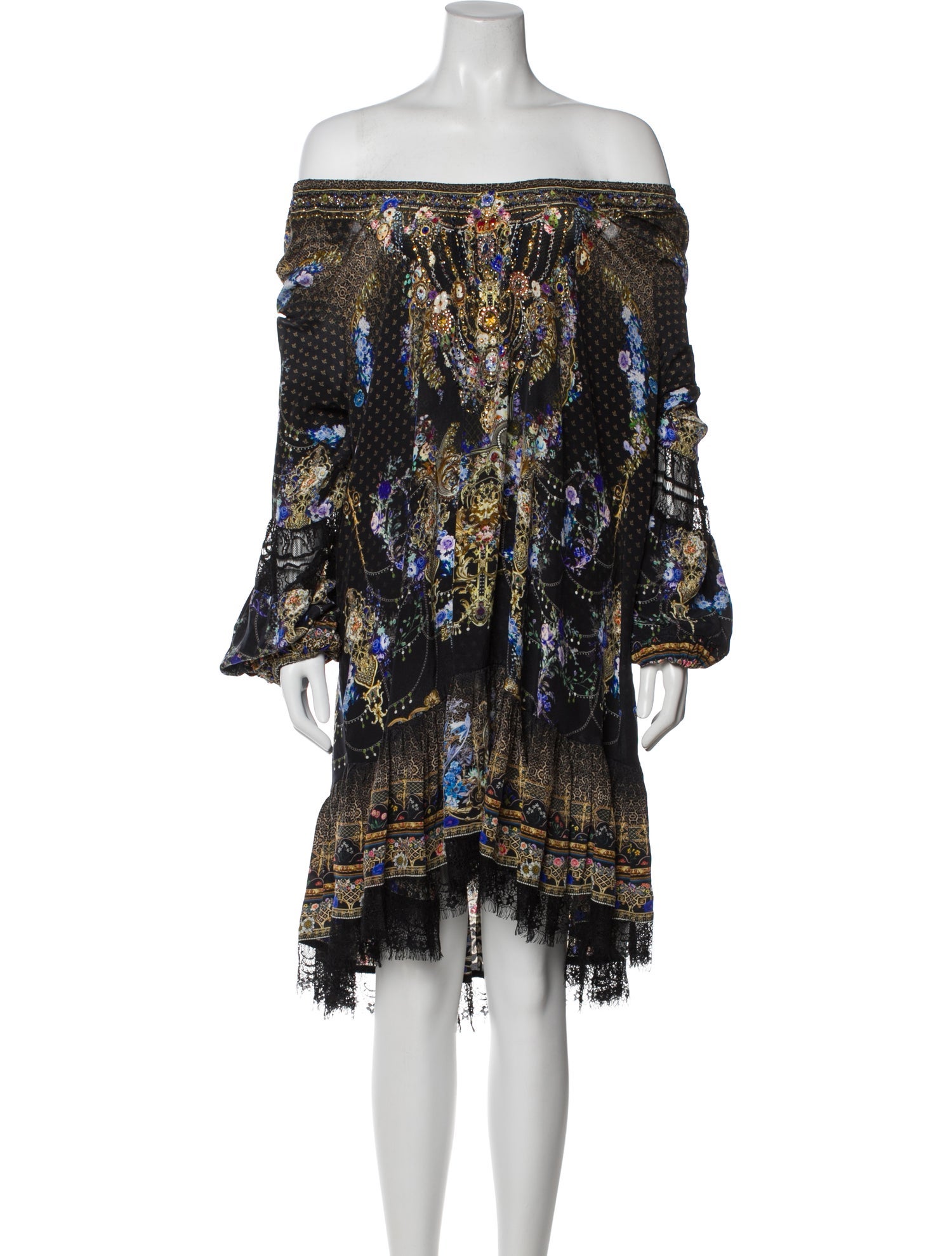 Camilla Lace Pattern Mini Dress