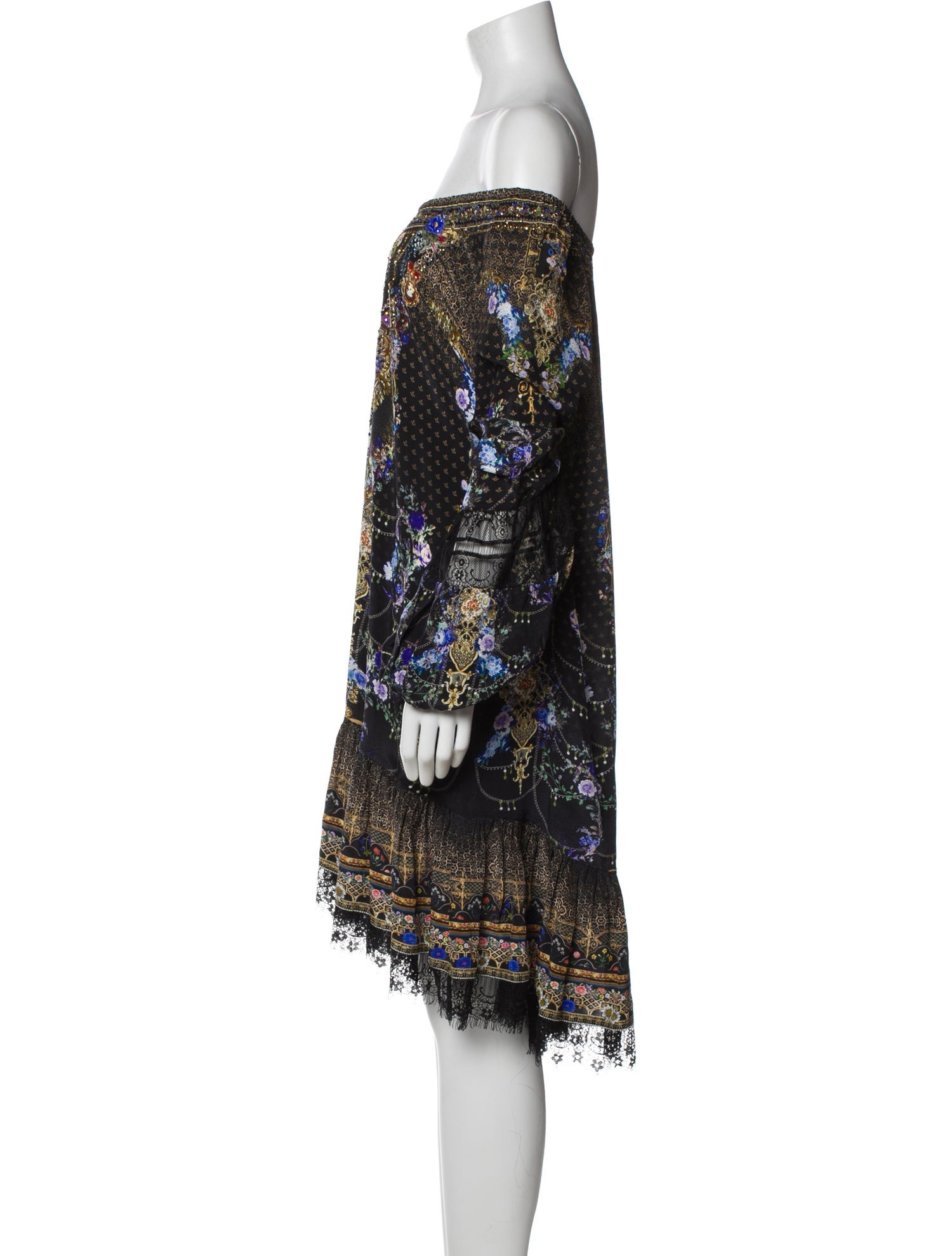 Camilla Lace Pattern Mini Dress