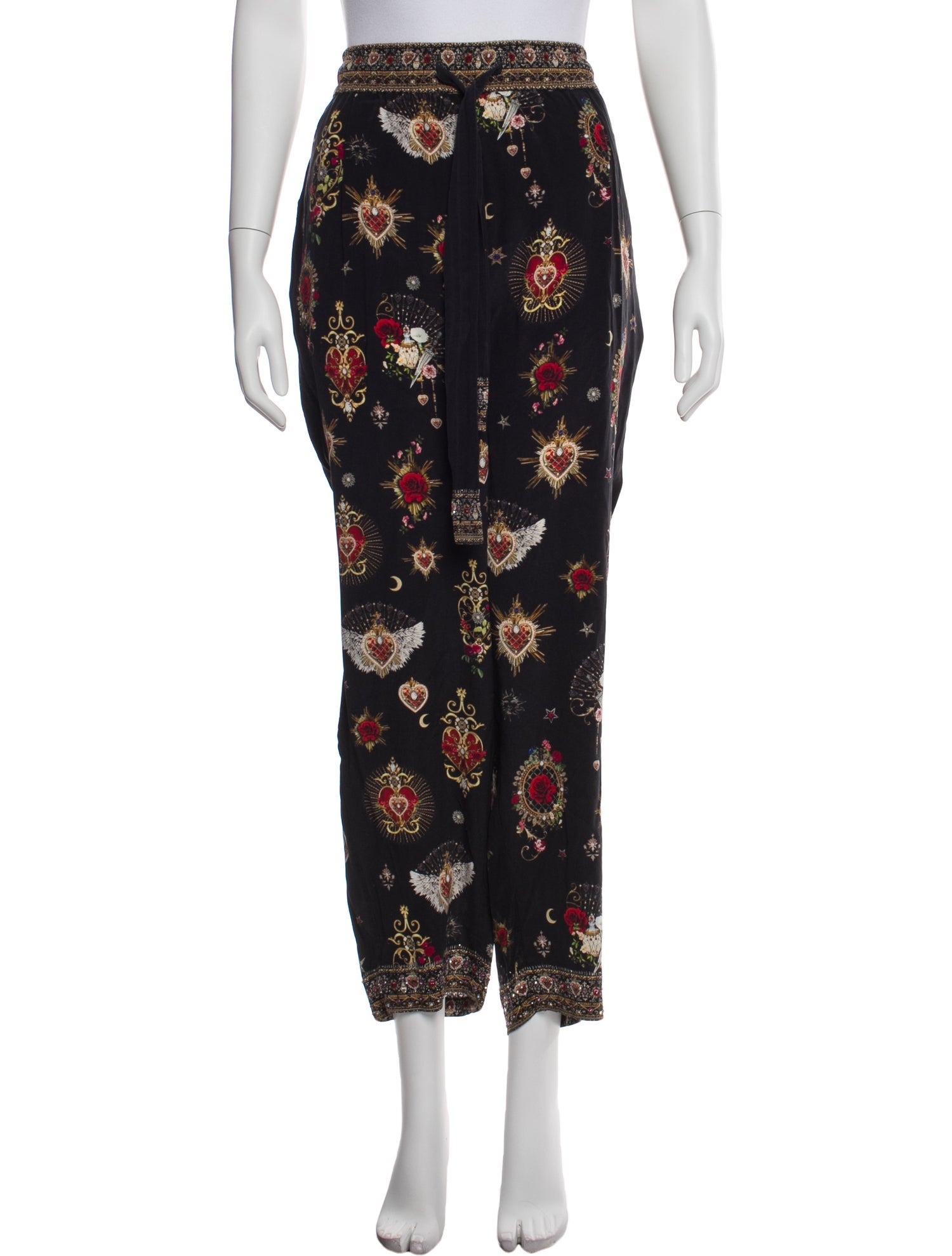 Camilla Silk Straight Leg Pants