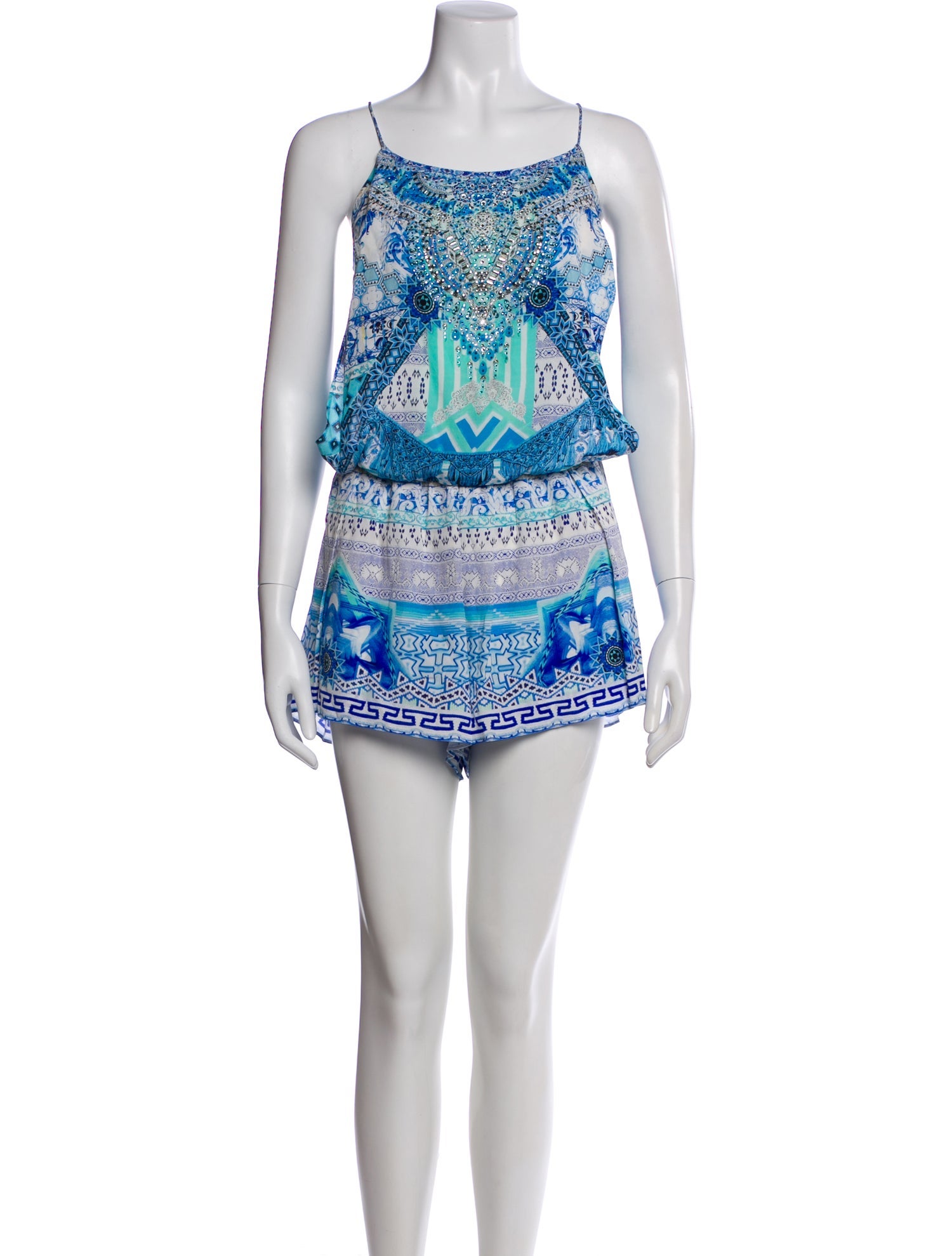 Camilla Silk Printed Romper