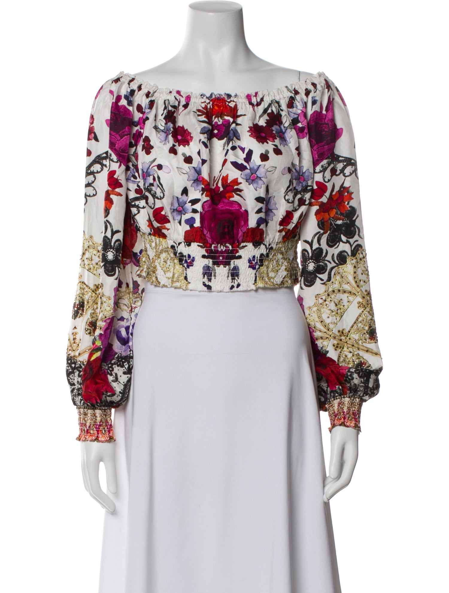 Camilla Silk Floral Print Blouse