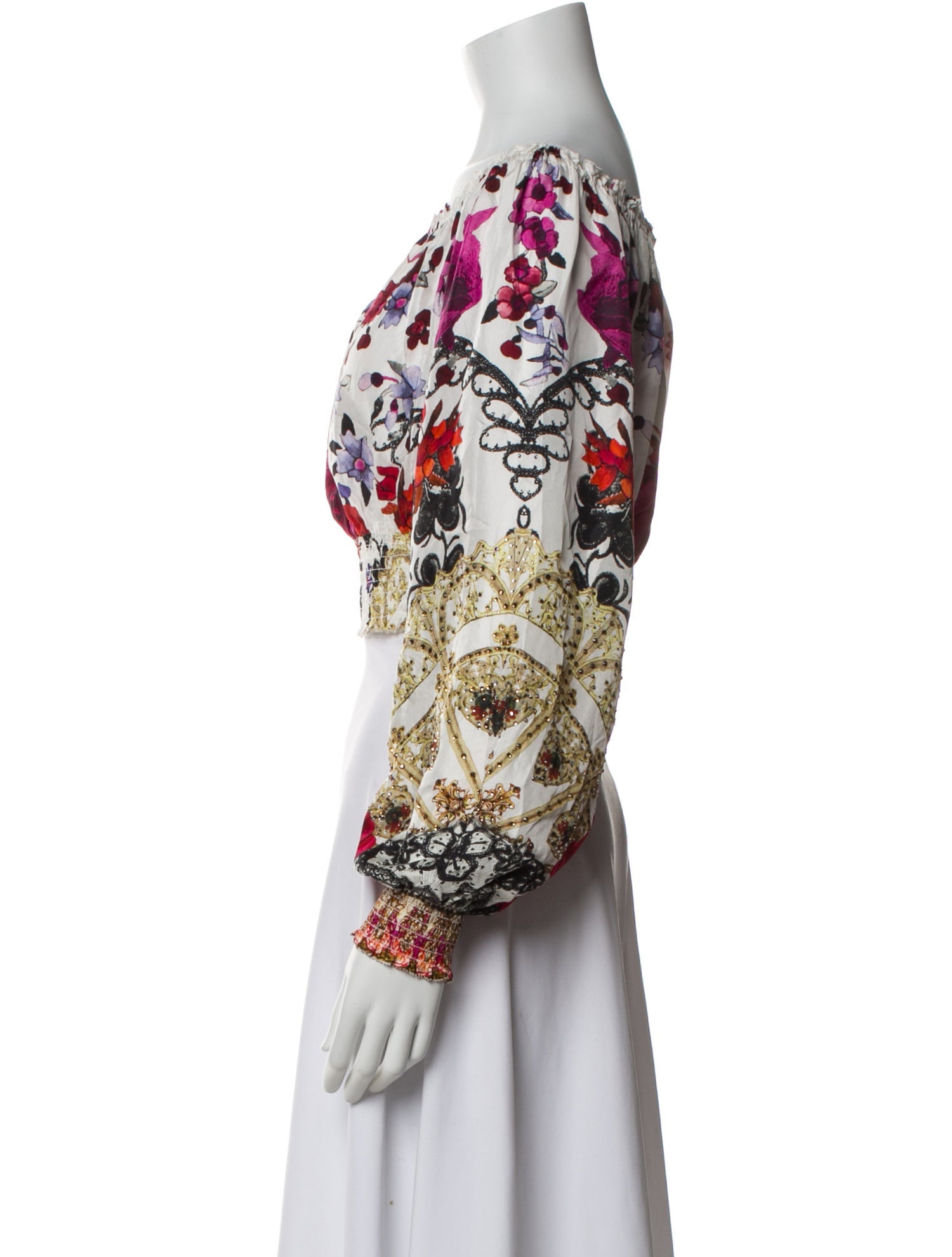 Camilla Silk Floral Print Blouse