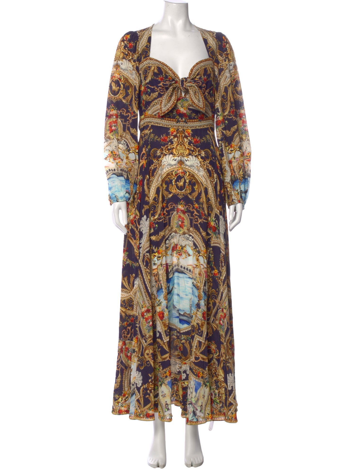 Camilla Silk Long Dress w/ Tags