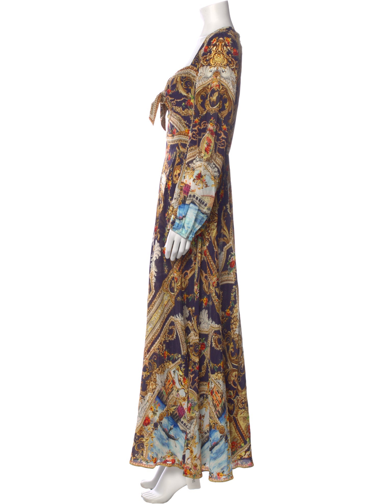 Camilla Silk Long Dress w/ Tags