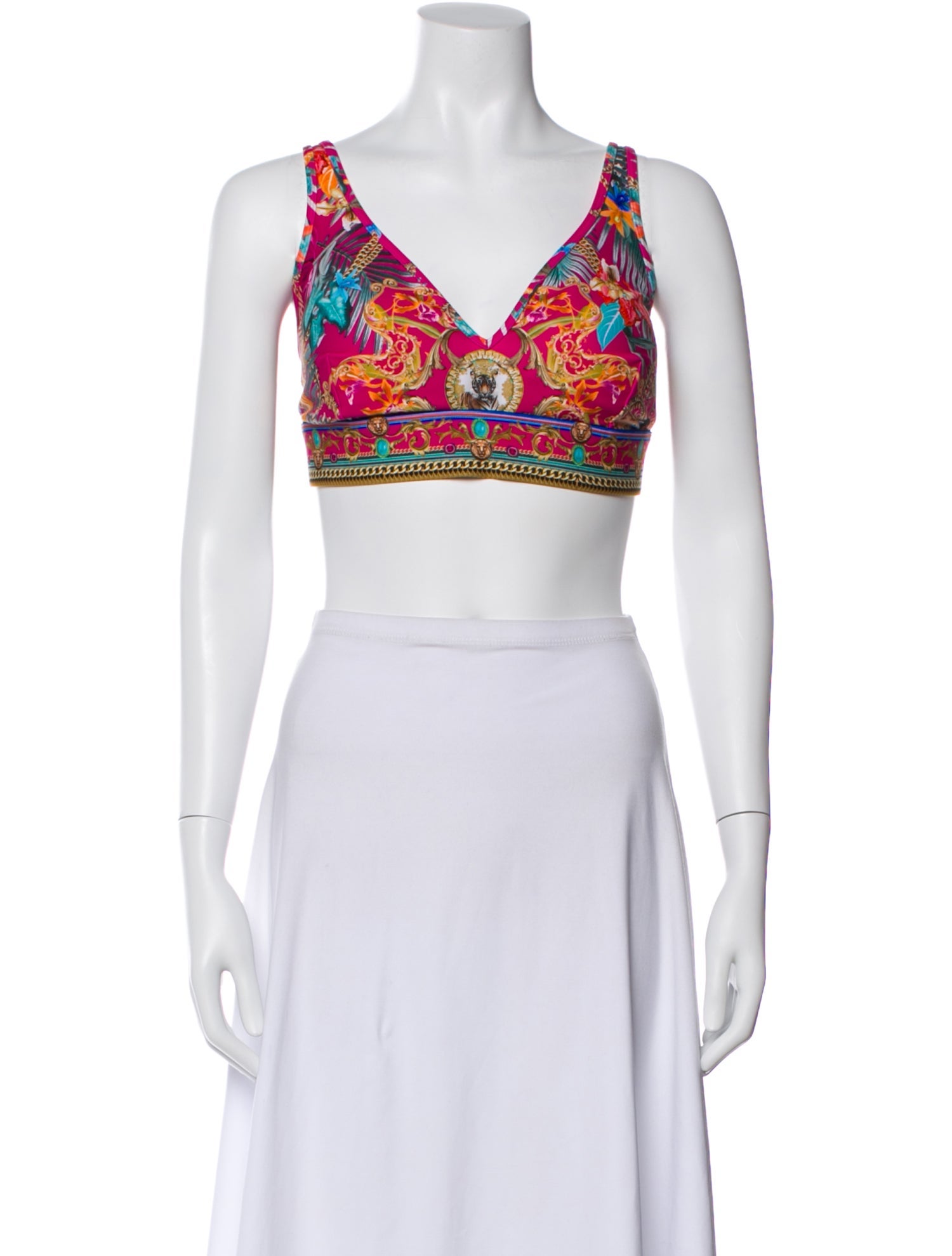 Camilla Printed V-Neck Sports Bra