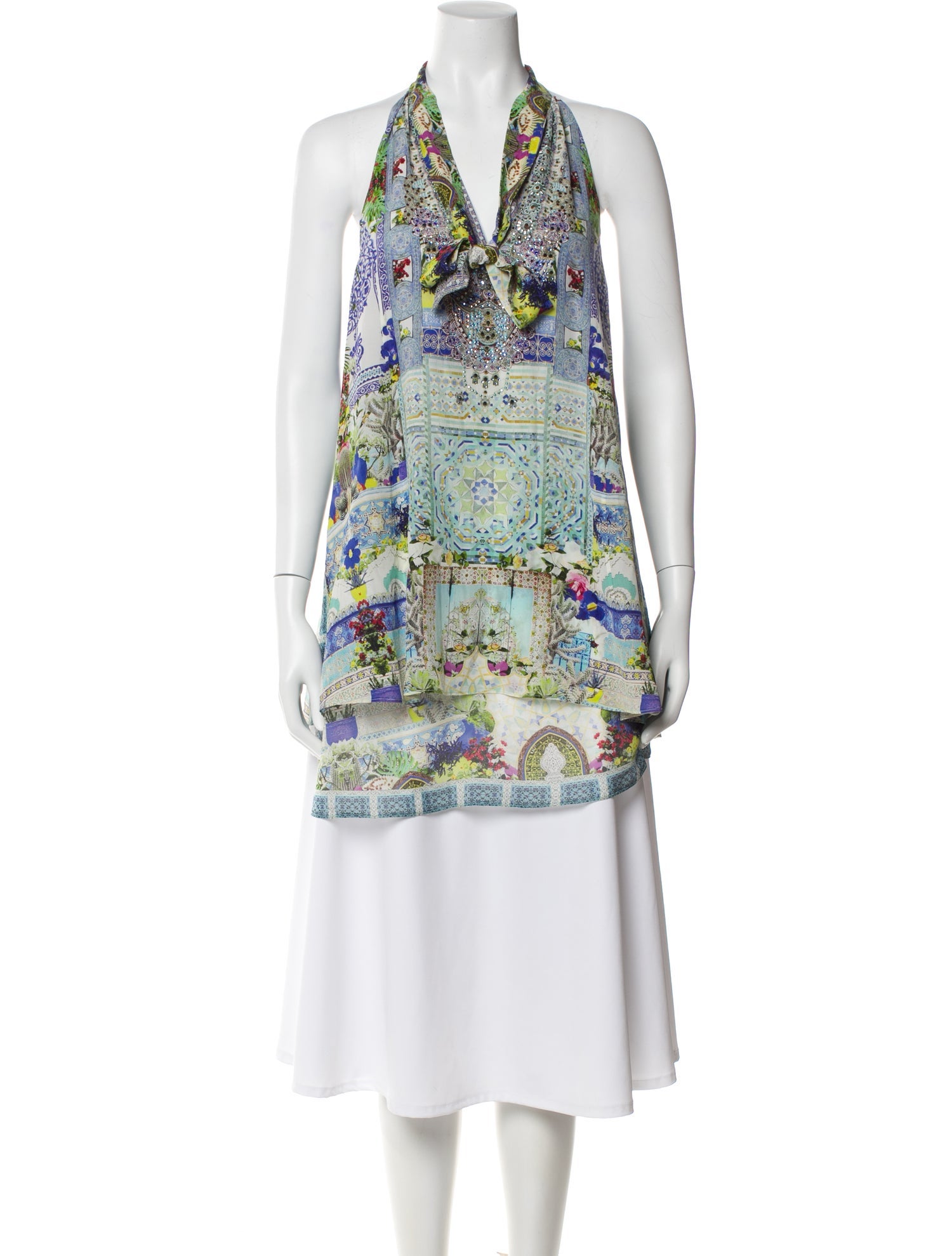 Camilla Silk Printed Blouse