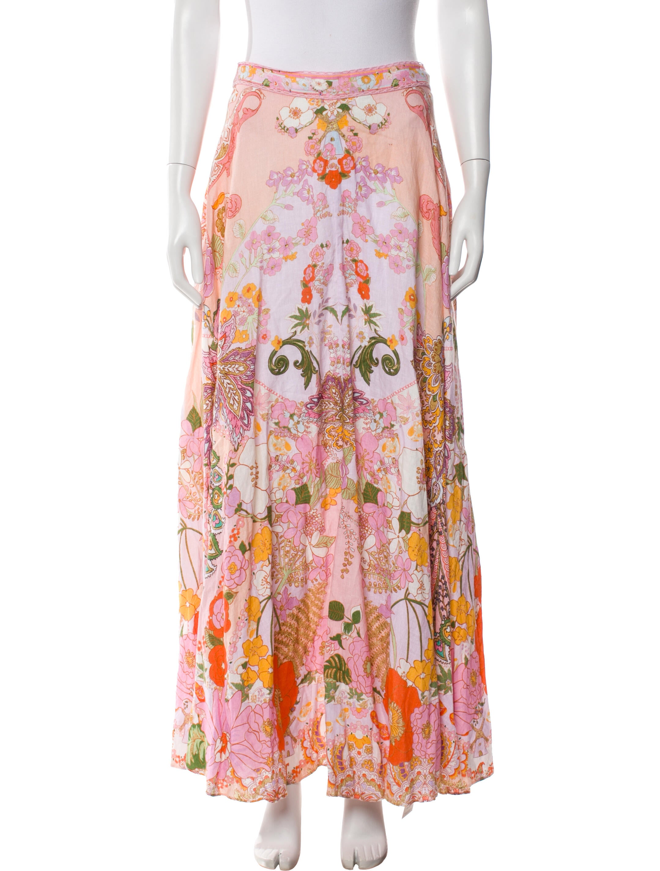 Camilla Linen Long Skirt