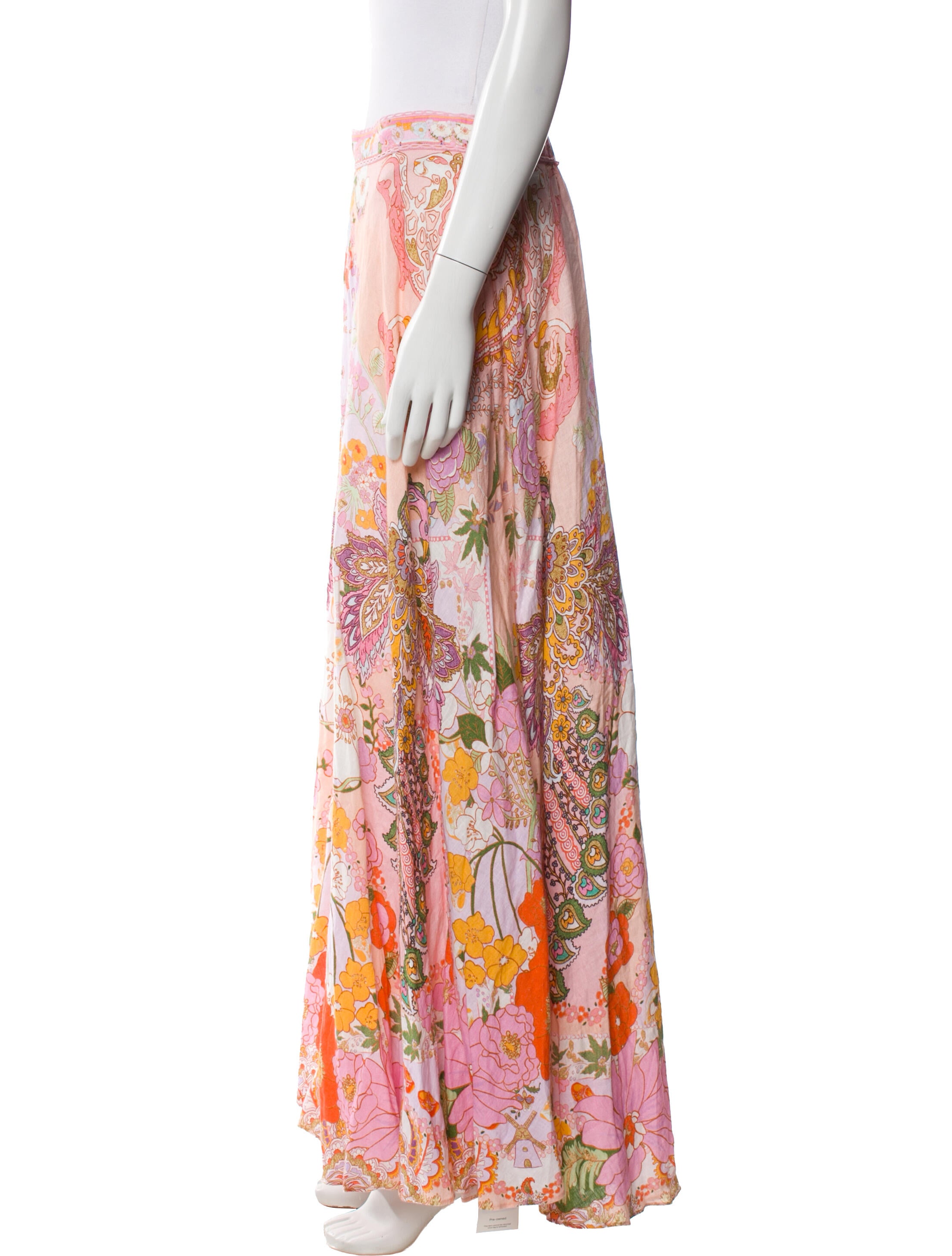 Camilla Linen Long Skirt