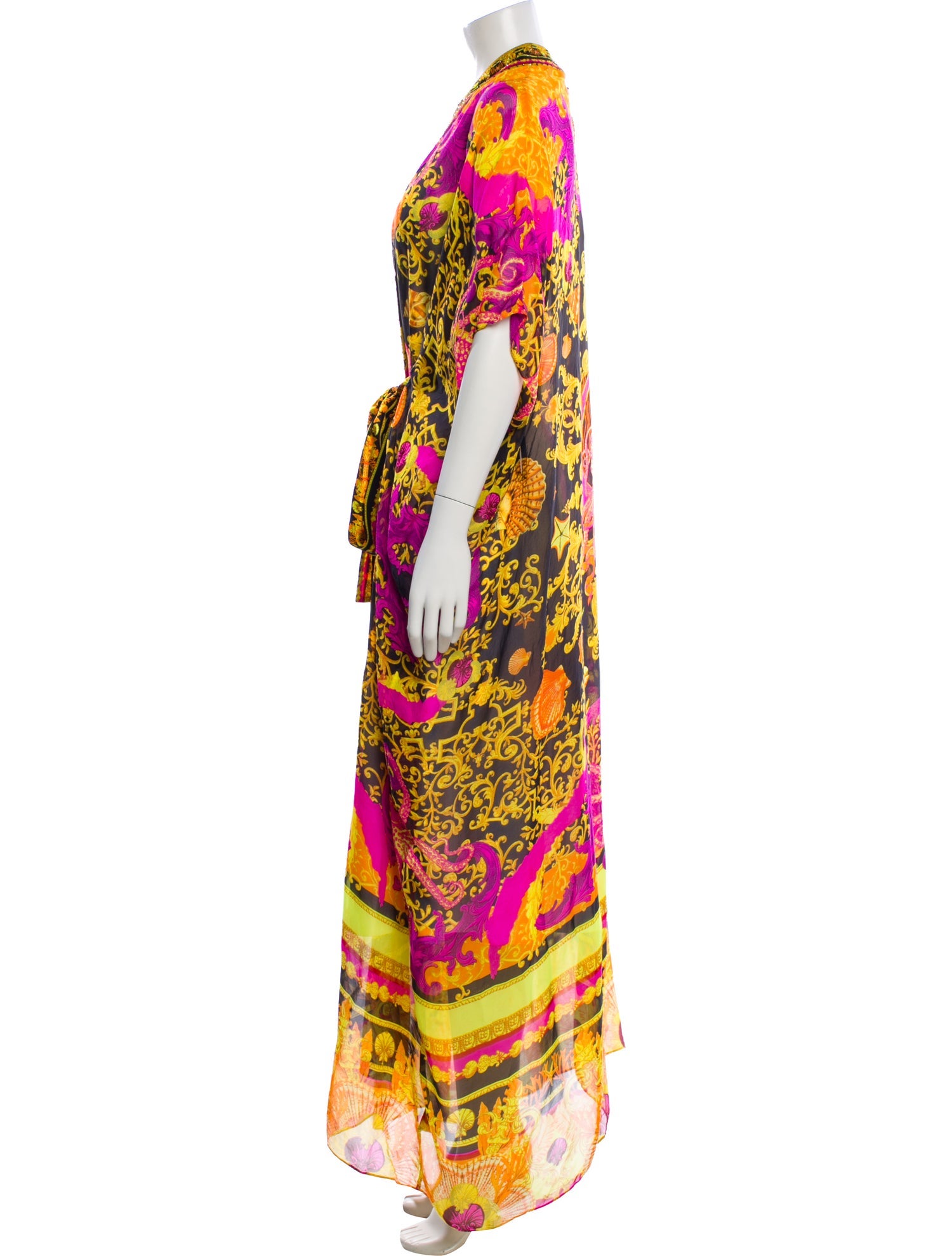 Camilla Silk Printed Robe