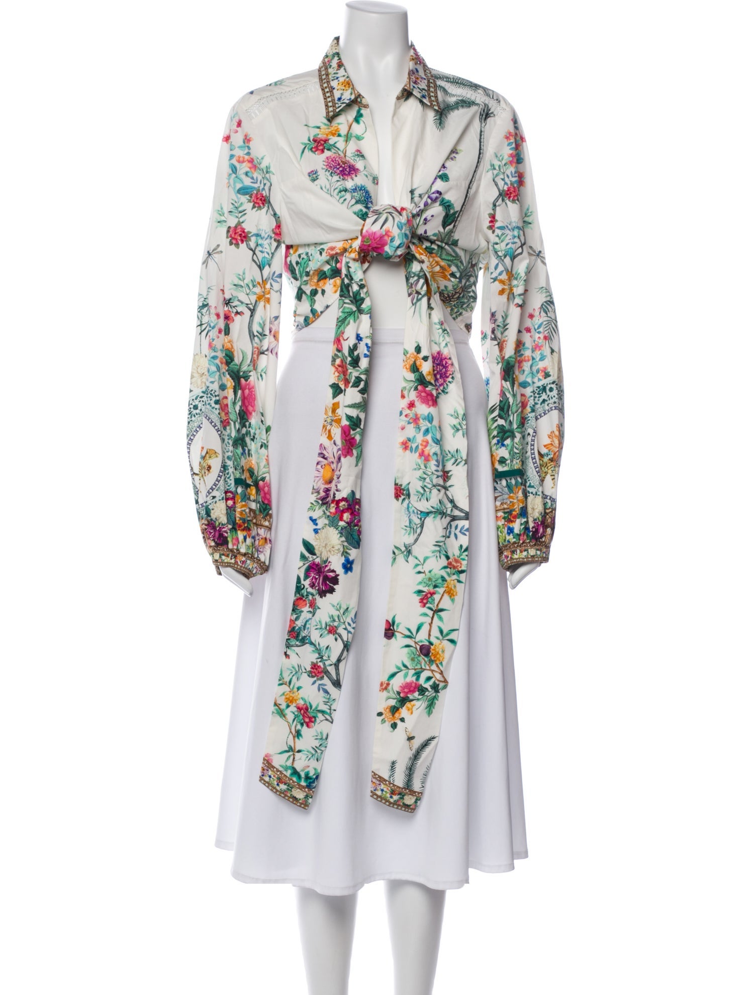 Camilla Floral Print Long Sleeve Blouse