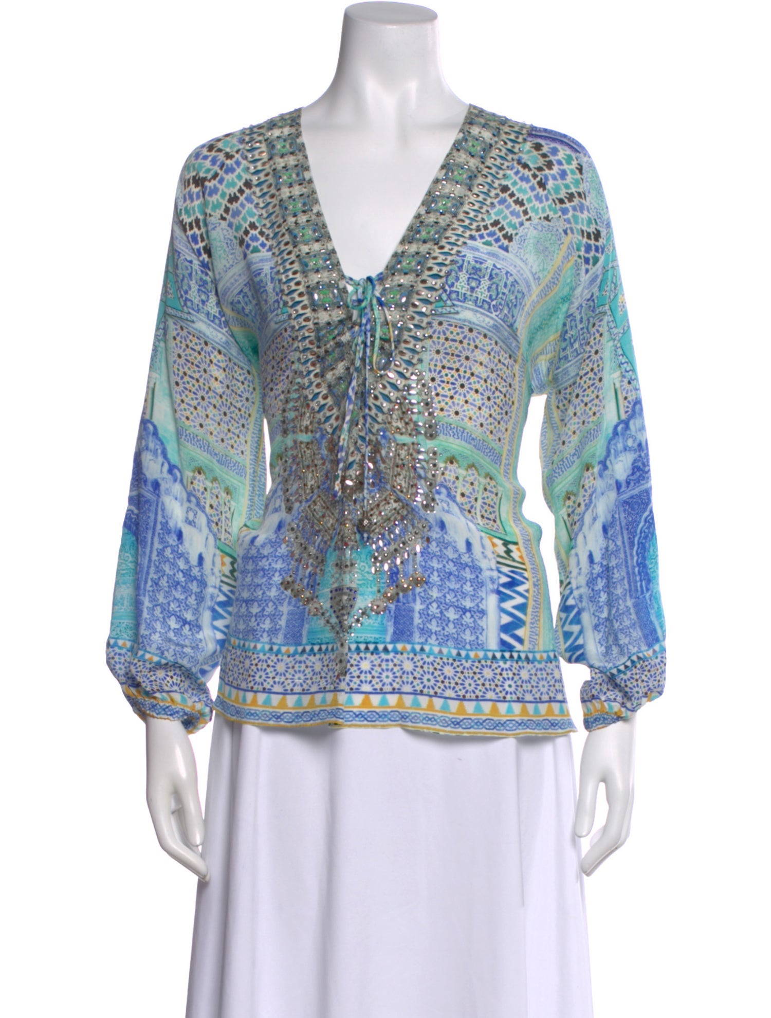 Camilla Silk Printed Blouse