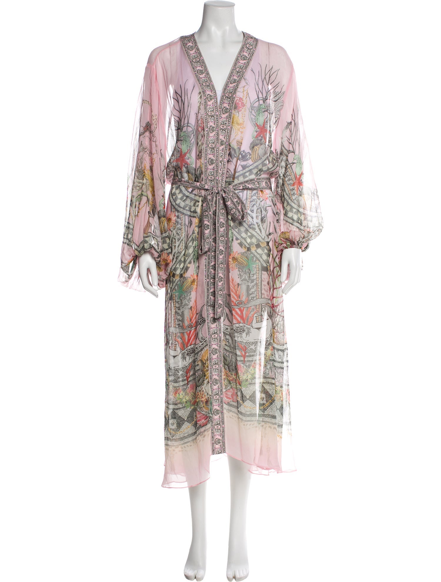 Camilla Silk Printed Robe w/ Tags