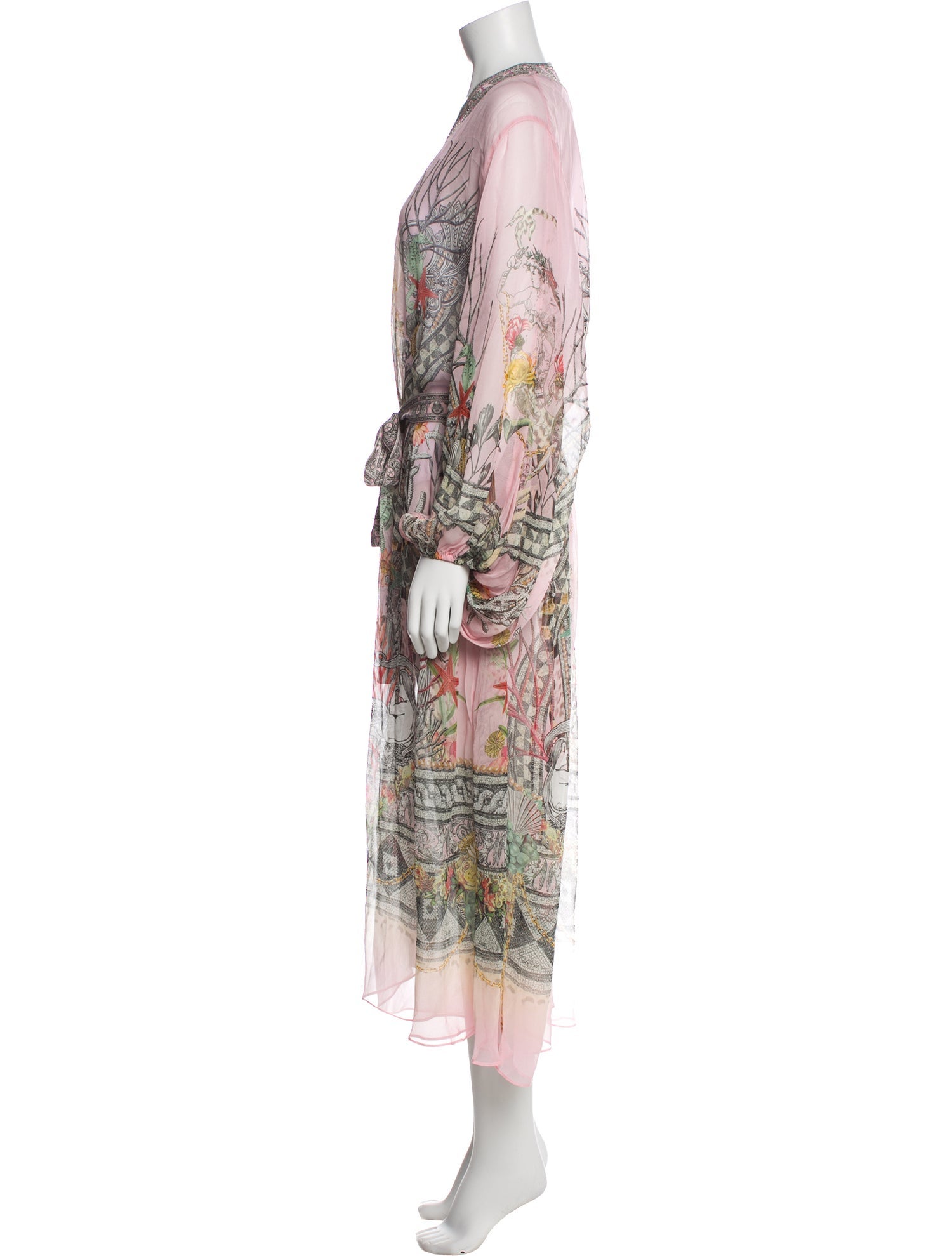 Camilla Silk Printed Robe w/ Tags