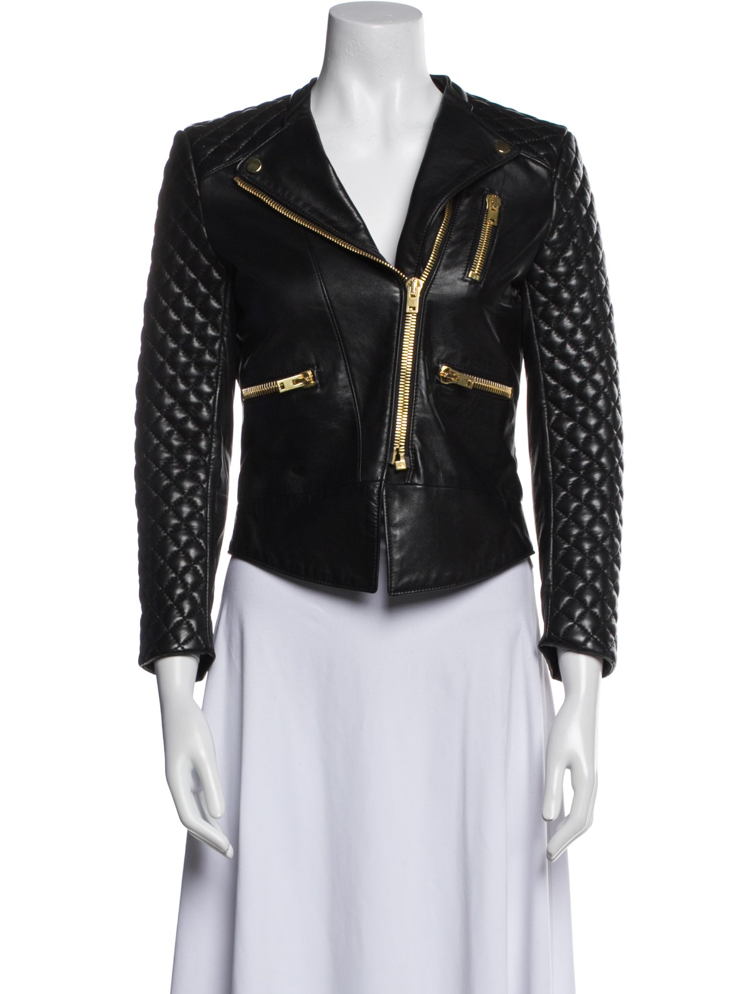 Max Fowles Leather Biker Jacket