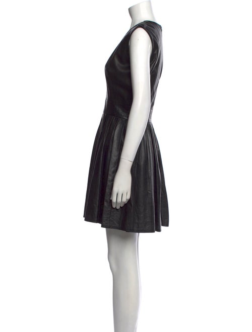 Max Fowles Leather Mini Dress