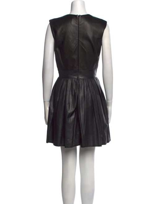 Max Fowles Leather Mini Dress