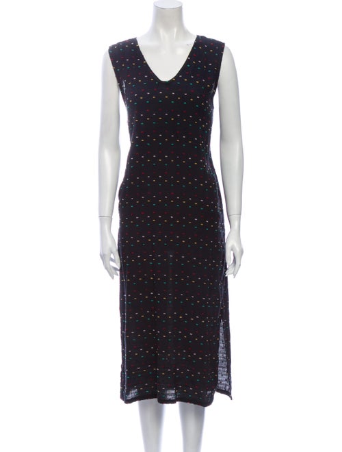 Ace & Jig Printed Midi Length Dress Black