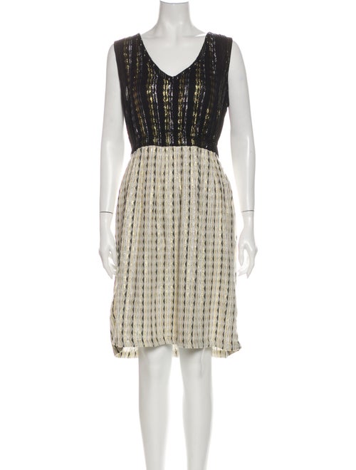 Ace & Jig Printed Knee-Length Dress Blue