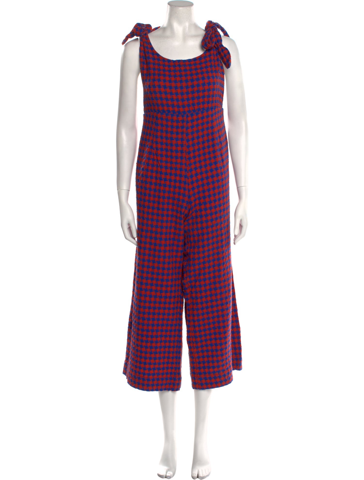 Ace & Jig Houndstooth Print Scoop Neck Jumpsuit