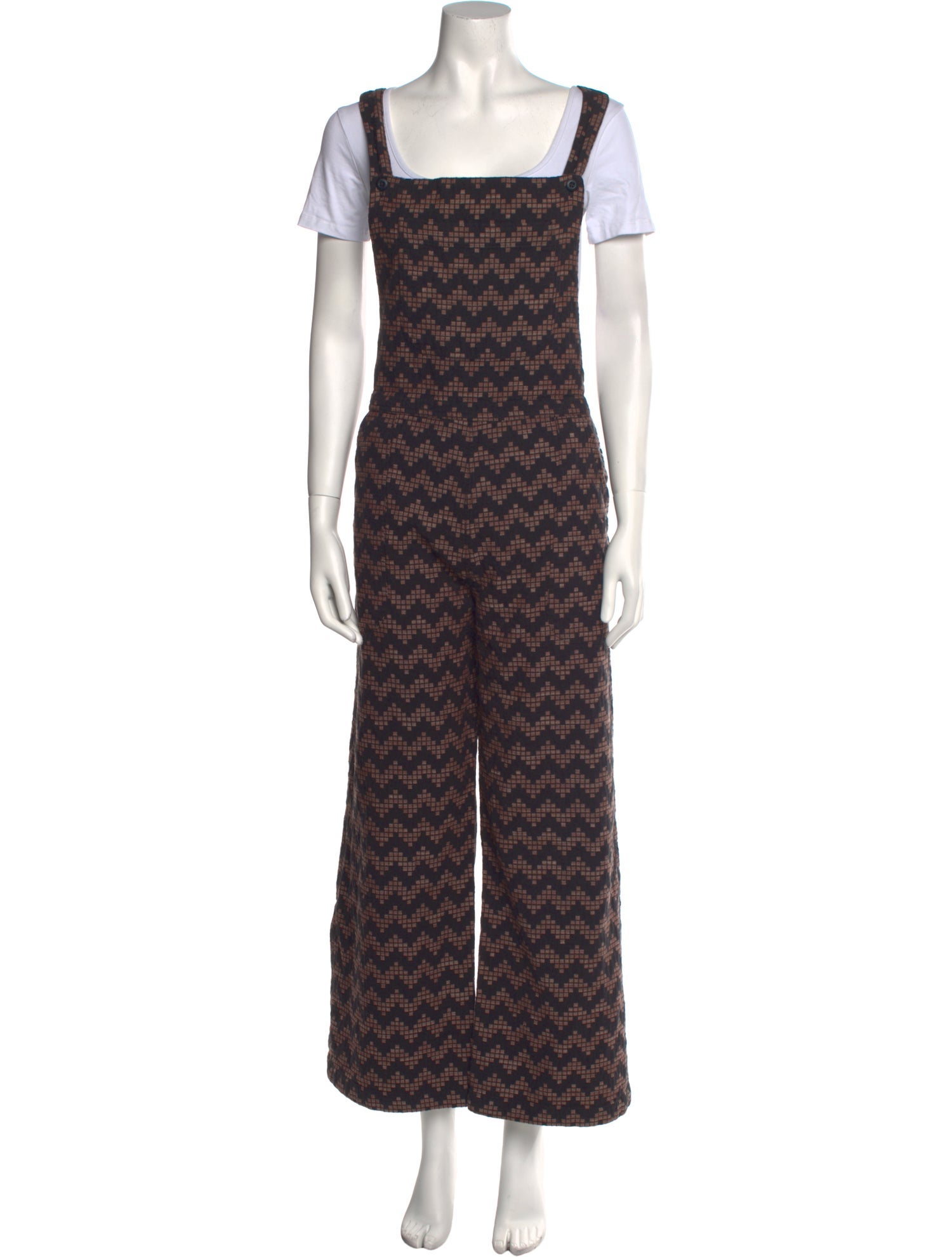 Ace & Jig Striped Square Neckline Jumpsuit