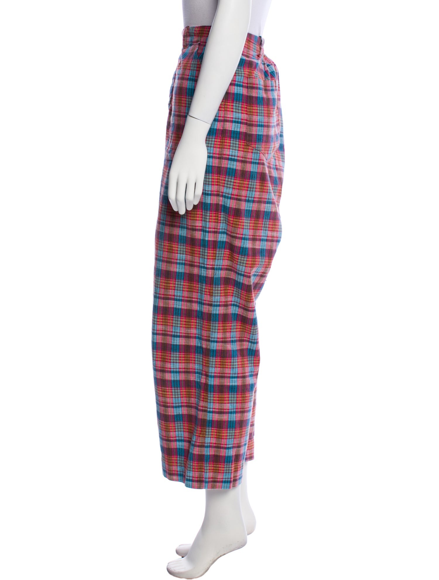 Ace & Jig Plaid Print Wide Leg Pants
