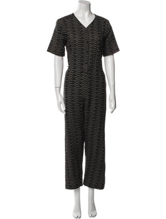Ace & Jig Printed V-Neck Jumpsuit