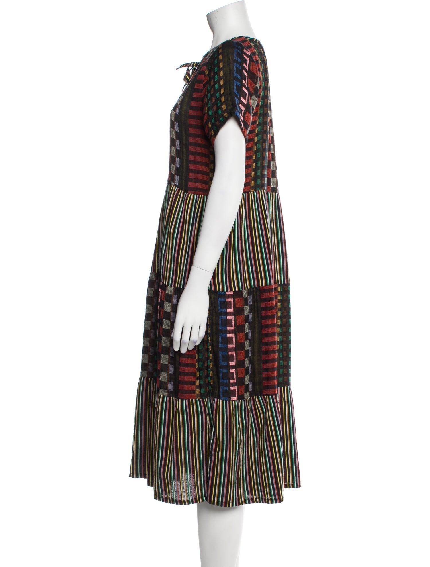 Ace & Jig Striped Midi Length Dress