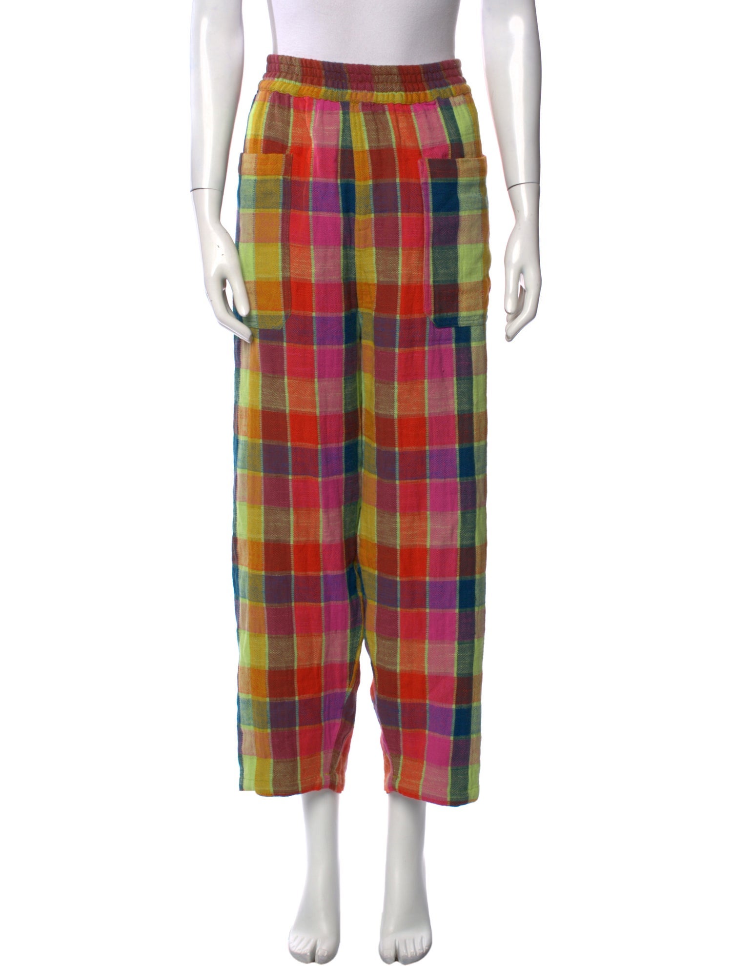 Ace & Jig Plaid Print Wide Leg Pants