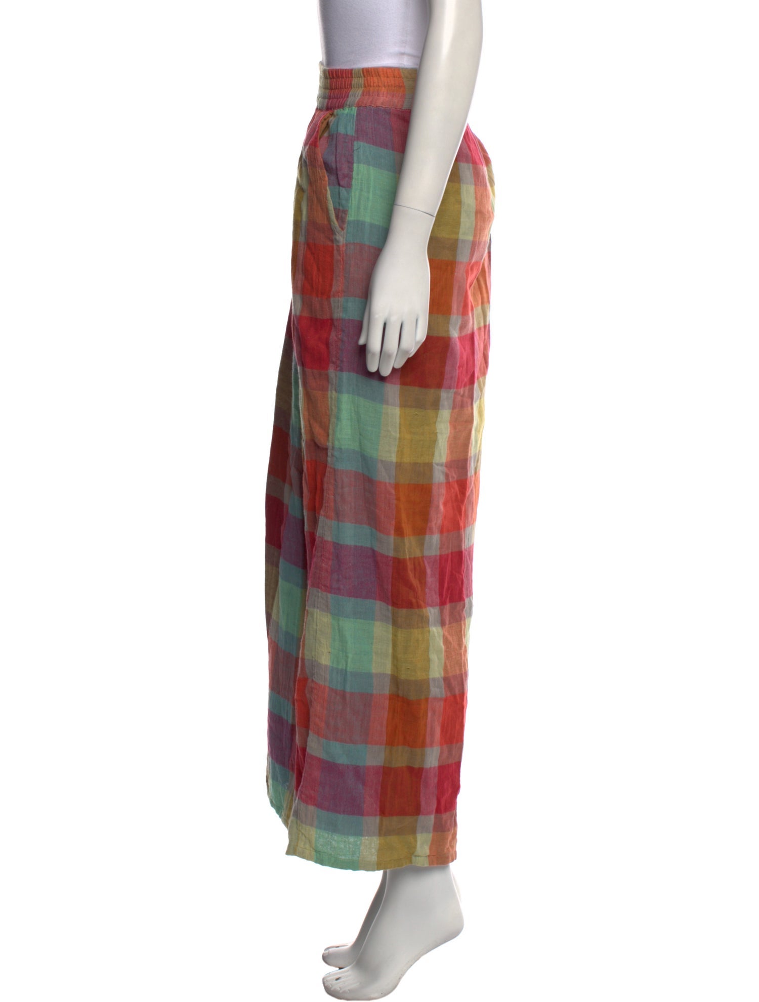 Ace & Jig Plaid Print Wide Leg Pants