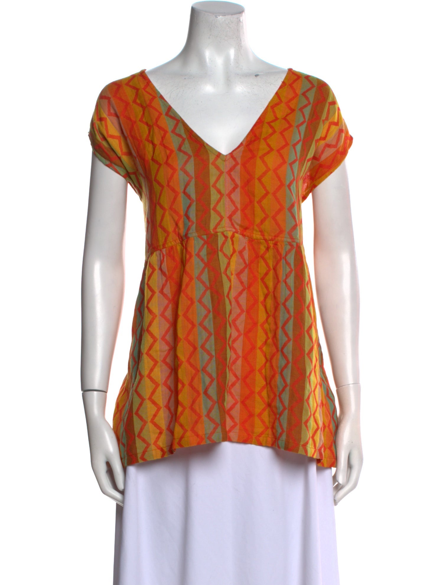 Ace & Jig Printed V-Neck Blouse