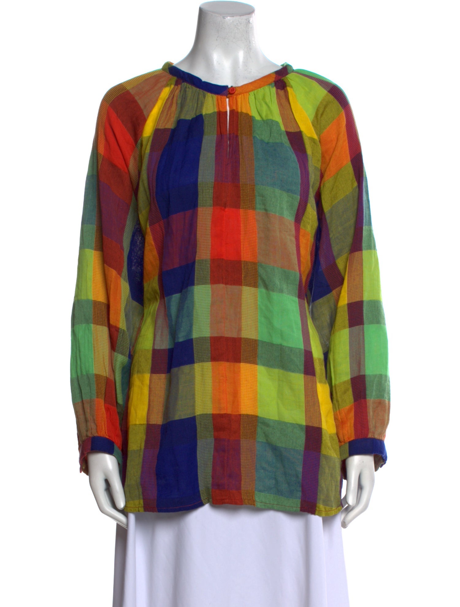 Ace & Jig Plaid Print Crew Neck Tunic