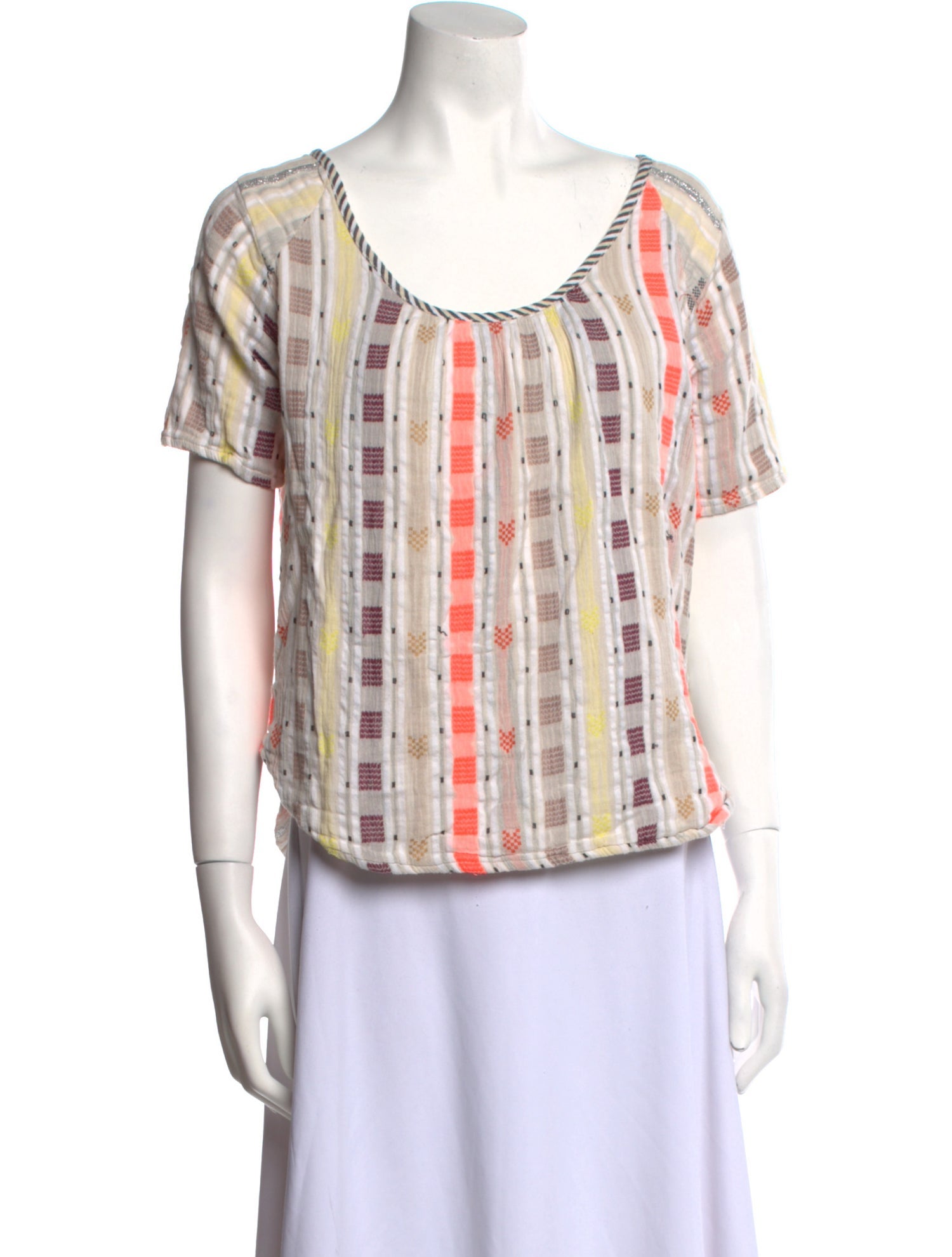 Ace & Jig Printed Scoop Neck Blouse