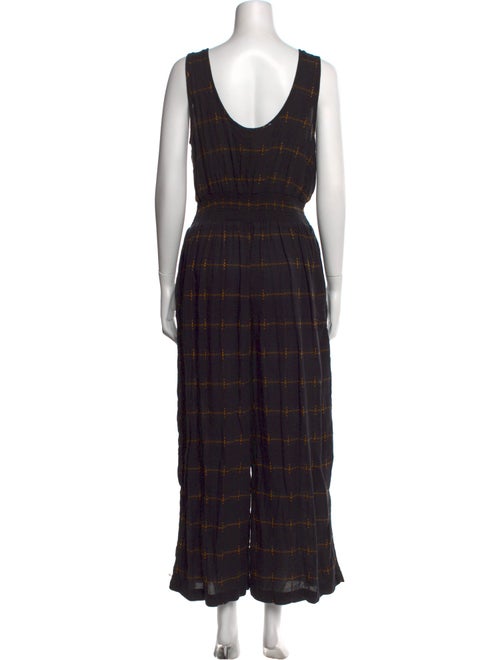 Ace & Jig Plaid Print Scoop Neck Jumpsuit