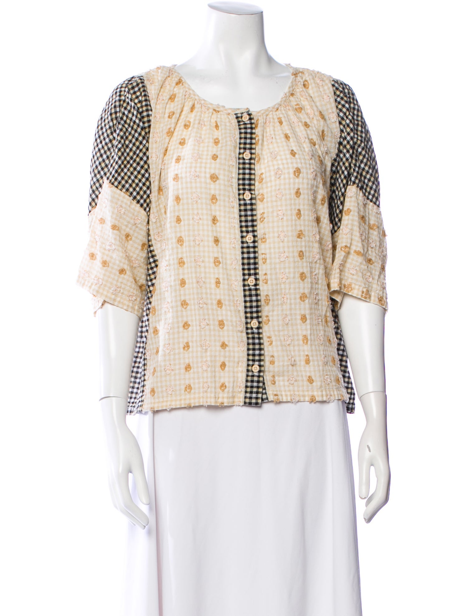 Ace & Jig Printed Scoop Neck Blouse