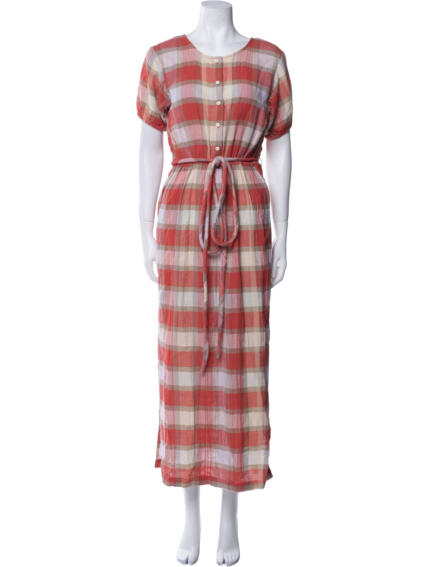 Ace & Jig Plaid Print Long Dress