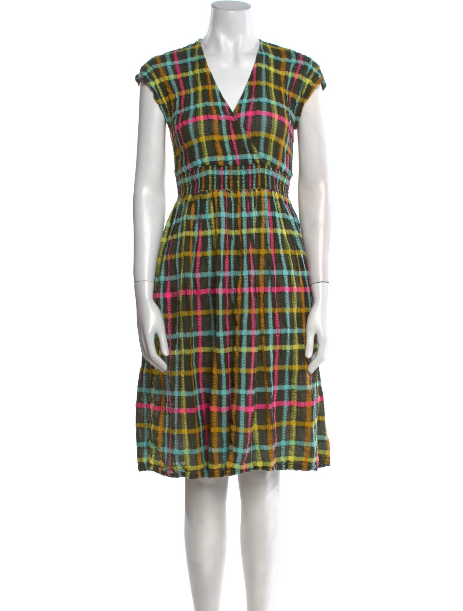 Ace & Jig Plaid Print Knee-Length Dress