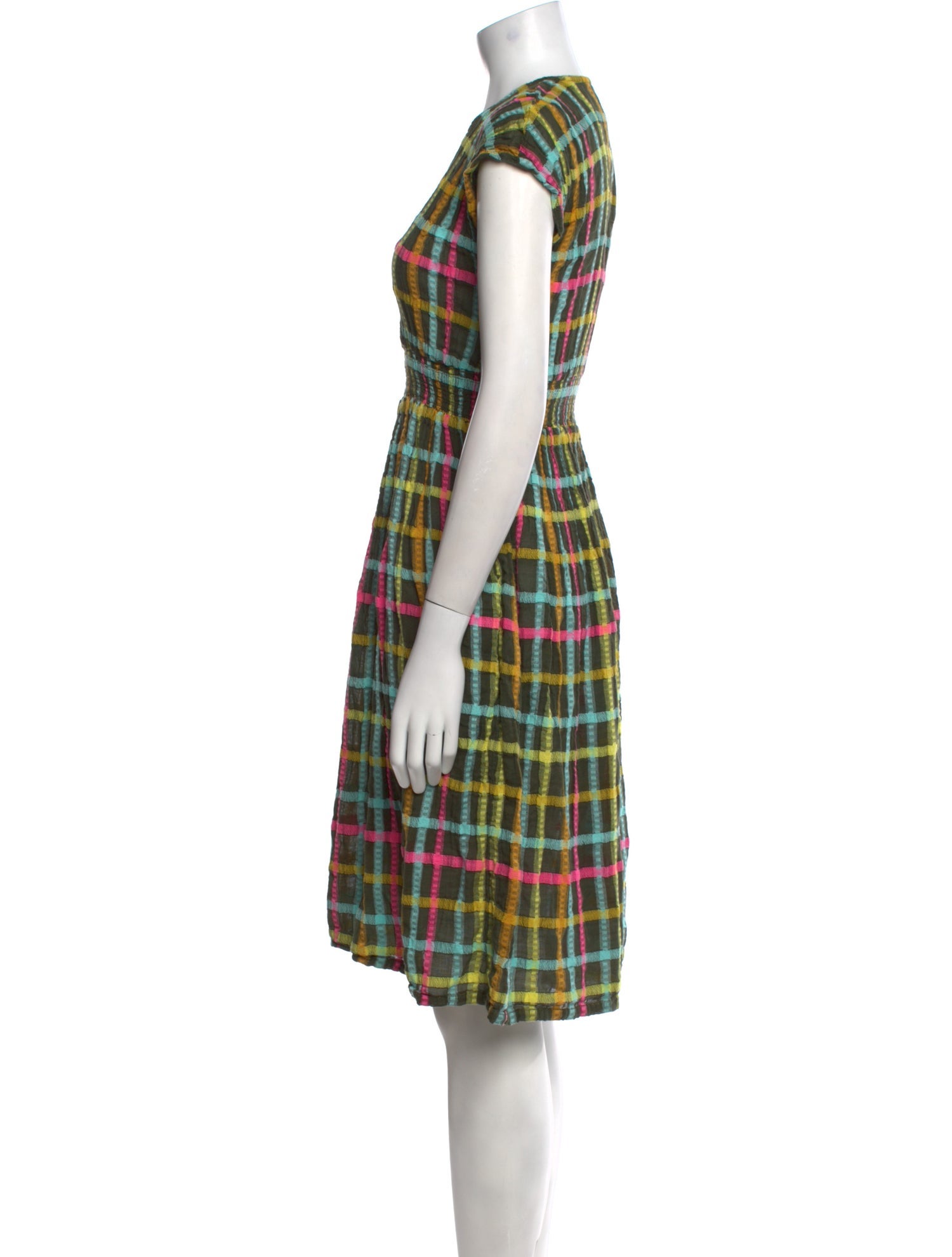 Ace & Jig Plaid Print Knee-Length Dress
