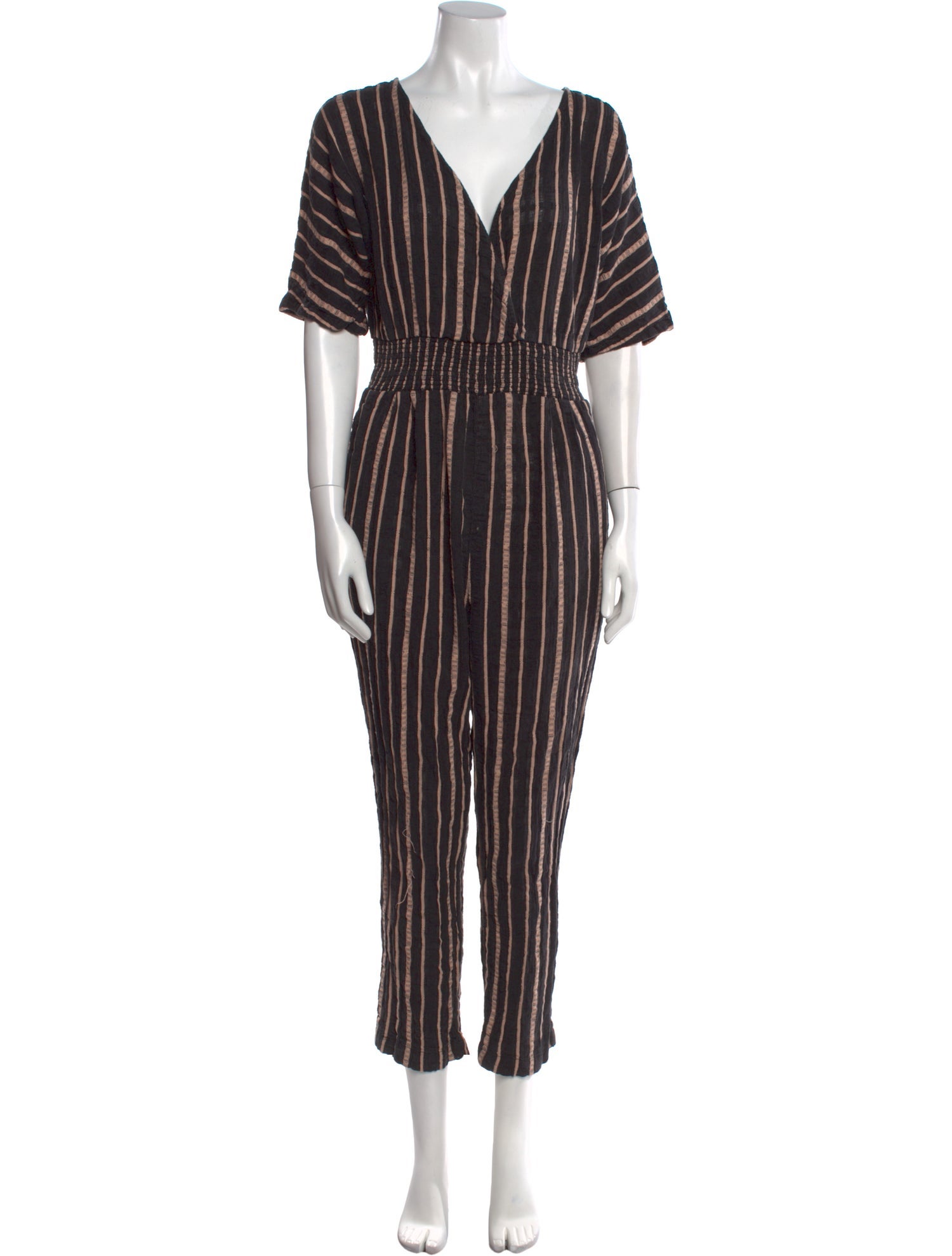 Ace & Jig Striped V-Neck Jumpsuit