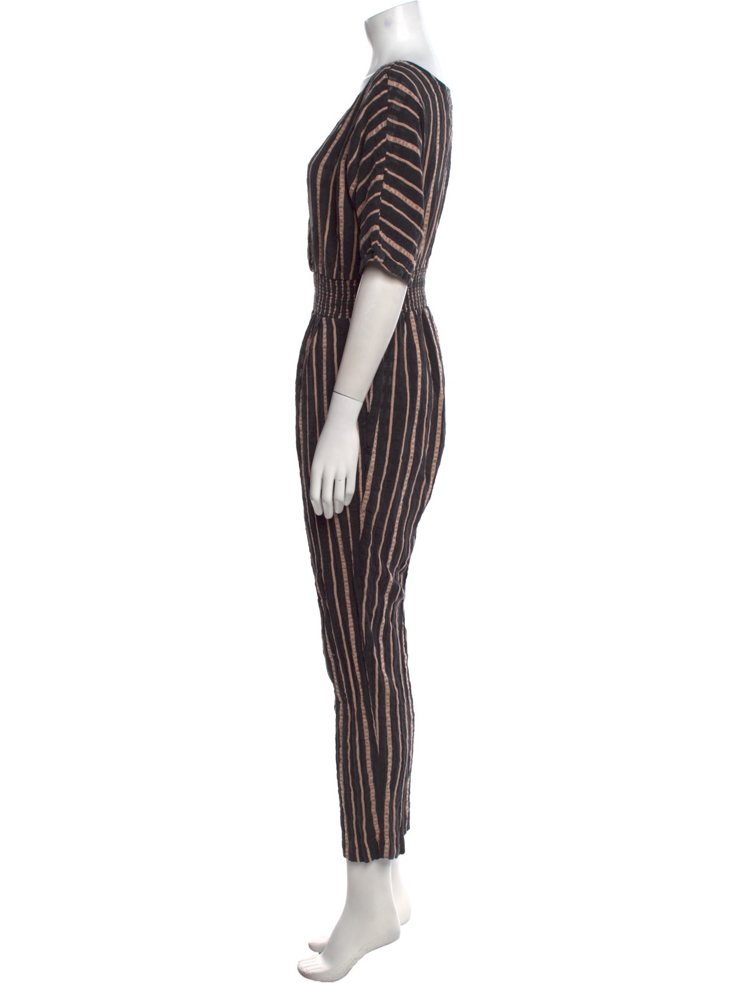 Ace & Jig Striped V-Neck Jumpsuit