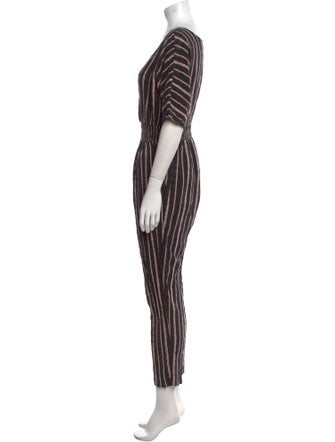 Ace & Jig Striped V-Neck Jumpsuit