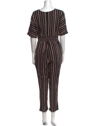 Ace & Jig Striped V-Neck Jumpsuit