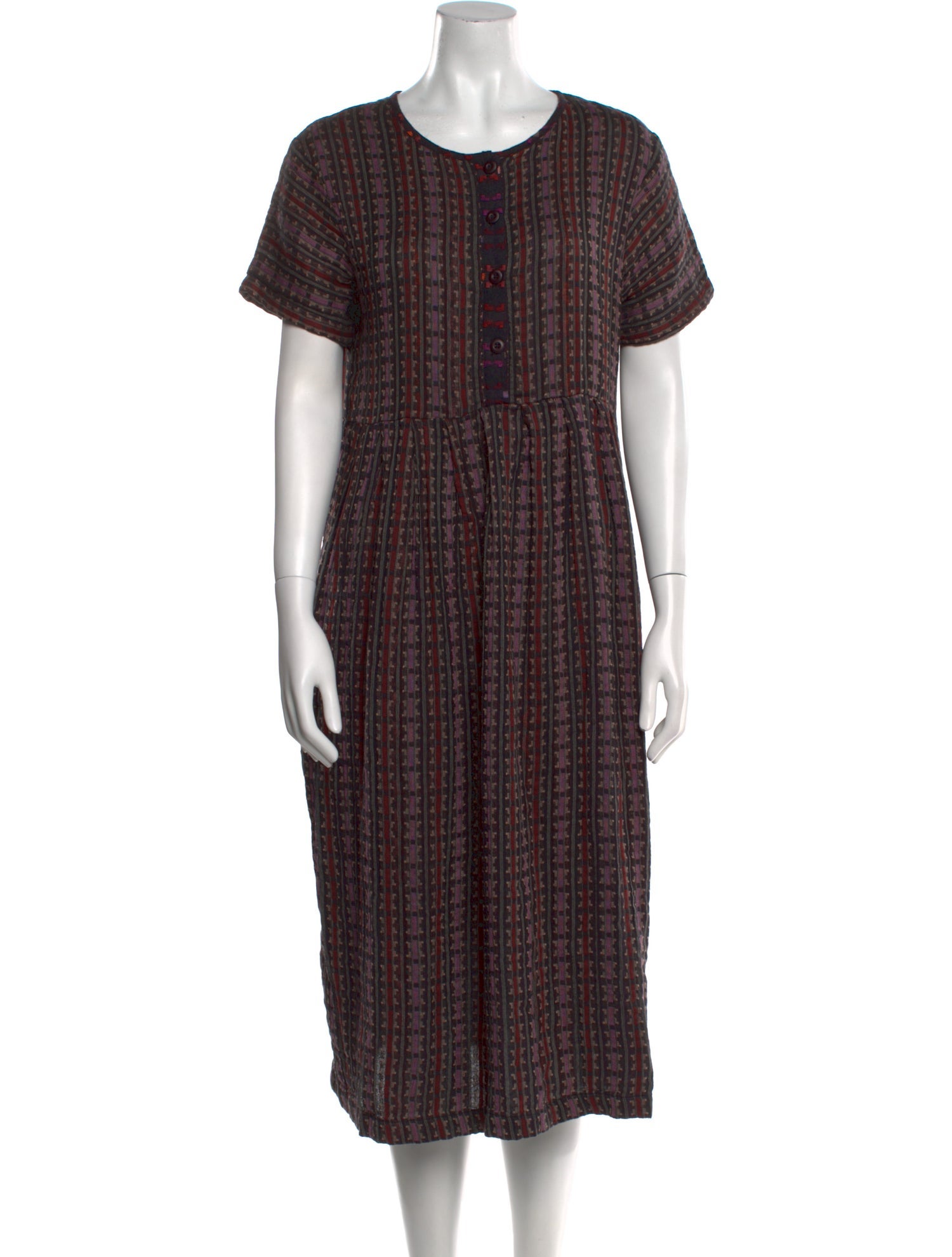 Ace & Jig Plaid Print Midi Length Dress